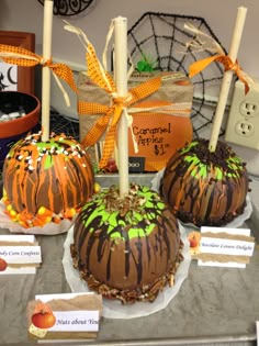 Caramel Apple Pumpkins I Made For The Pumpkin Decorating Contest At Work Caramel Apple Pumpkins I Made For The Pumpkin Decorating Contest At Work