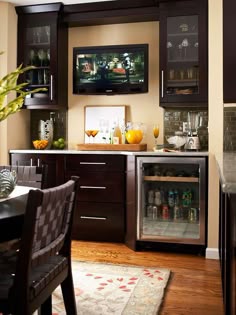 18 Tasteful Home Bar Designs That Will Attract Your Attention Convenient Beverage Station Great For A Bat Family Room Or Dining