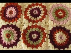 VERY EASY crochet cluster granny square tutorial - granny square for beginners - YouTube