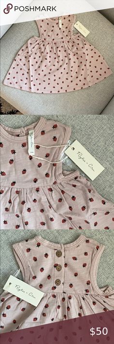 Baby Girls Red and White Summer Rompers and Hat by baby c age 0-3 month nwt