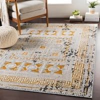 Melanie Baum (melbdmd) on Pinterest Mustard Yellow Woven Jacquard Rug 200x200 | Eetkamer