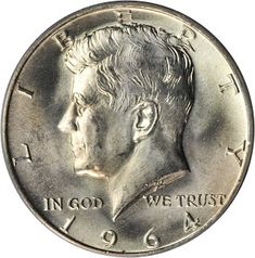 1964 P NGC MS64 SILVER KENNEDY HALF DOLLAR FIRST YEAR ISSUE JFK COIN SIGNATURE