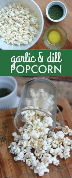 7 Healthy Homemade Popcorn Seasoning Recipes Pinterest Garlic And Dill Popcorn Recipe