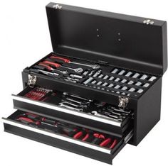 130 Best Home Tool Kits Images On Pinterest Tools Kit Hypertough 233 Piece 2 Drawer Mechanics Set Home Repair Tool Box Kit