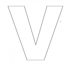 letter v templates