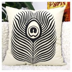 30 Best Pea Feather Throw Pillows For Couch Images On Pinterest Black Pea Feather Embroidered Throw Pillows For Couch Modern Minimalist Style Fashion Sofa Cushions Make Your Home More Beautiful