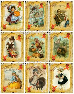 Victorian Children Photo Collage #105 Collage Sheet