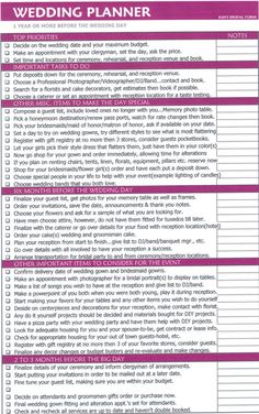 free wedding coordinator s checklist printable wedding events