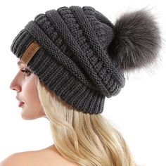 Froomer 2-Pieces Winter Beanie Hat Scarf Set Warm Knit Hat Thick Fleece Lined Winter Skull Cap /& Scarf for Men Women