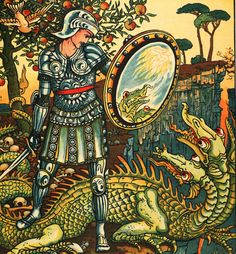 S-M-L-XL Walter Crane Mythology Painting Ceramic Bathroom Shower Tile Murals