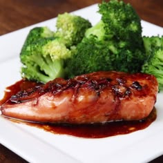 Honey Soy Glazed Salmon. Try this delicious recipe and wow your dinner guests! Baked Salmon Recipes, Fish Recipes, Seafood Recipes, Honey Recipes, Indian Recipes, Salmon Dishes, Seafood Dishes, Salmon Meals, Salmon Food