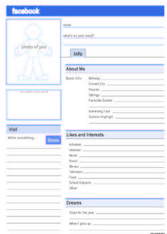 empty facebook page template