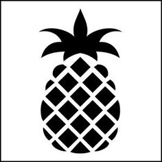 pineapple stencil printable stencils template patterns pattern wall outline diy silhouette coloring mosaic clip print designs google templates vector shape