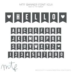 banner font