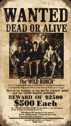 western wanted poster
