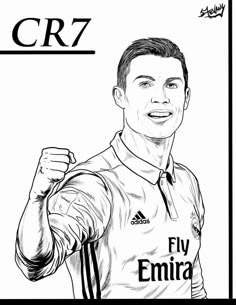 Cristiano Ronaldo Coloring Pages Aryan Ronaldo Cristiano ronaldo