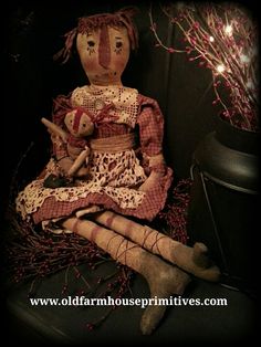 Black faceless Primitive Little Orphan Mammy doll sculpted Paper Patten