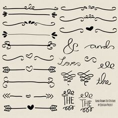 Hand Drawn Doodle Text Divider Swirly Clip Art For Scrapbooking Wedding Invitation Commercial Use Instant Download Hand Drawn Doodle Text Divider Swirly Clip Art For Scrapbooking Wedding Invitation Commercial Use Instant Download