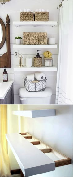 diy faux floating shelves | small bathroom, shelves and house diy faux floating shelves | small bathroom, shelves and house