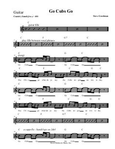 b sip b its not a surprise how charming unique and enticing you go cubs go sheet music