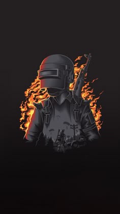PUBG, mobile 2018, monochrome, 1080x2160 wallpaper Game