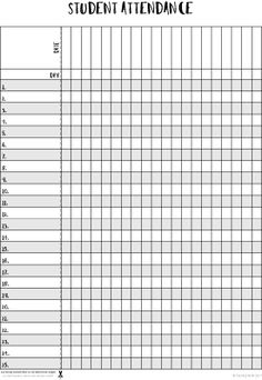 11 best attendance sheet images on pinterest moldings borders and