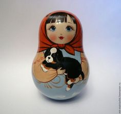 Matryoshka Matrioska Russian Nesting Doll Patriotic Symbol USA America 5 pc