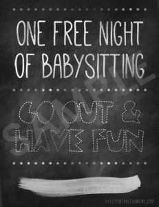 babysitting coupon babysitting coupon templates pinterest