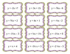 slope intercept form riddle worksheets standard form and equation slope intercept form games