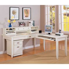 25 Best Office Ideas Images On Pinterest Desk Bed Room And Tribeca Loft L Shaped Writing Desk With Return And Hutch By Kathy Ireland Home