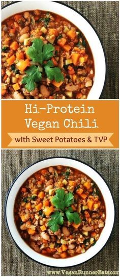 100 high protein vegetarian vegan recipes amazing resource high protein vegan chili recipe with sweet potatoes pinto beans and tvp