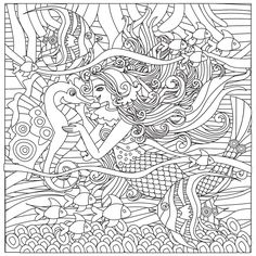 Zen Tangle Mermaid