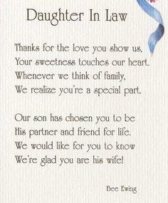 Gift To Future Daughter In Law Google Search Mother Of The Bride Daughter Law Poem Calligraphy Special Gifts Best Free Home Design Idea Inspiration