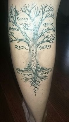 family tree tattoos for guys