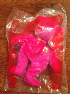 In the Bag Ronald McDonald/'s Ty Teenie Beanie Babies #4 DOTTY the DALMATION