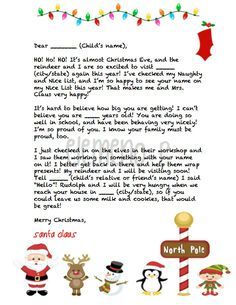 letter to sants