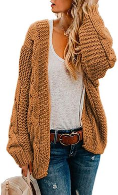 RUIVE Womens Loose Cape Coats Windbreaker Casual Belt Cardigan Plain Cloak Patchwork Open Front Jackets