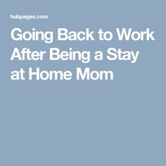 resume for stay at home returning to work