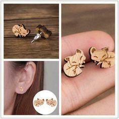 6pcs goofy dog dogs Earring studs Stud jewelry earrings anime gift gift