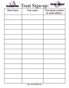 baseball snack schedule template koni polycode co