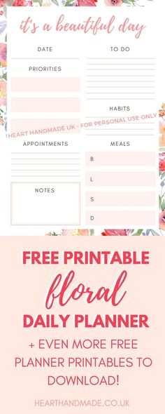 10 Fabulous and Totally Free Planner Printables Daily planner - free daily planner download 10 Fabulous and Totally Free Planner Printables Daily planner - free daily planner download
