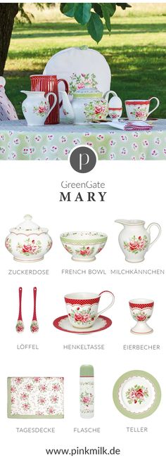 GreenGate Stoffserviette Andrea white