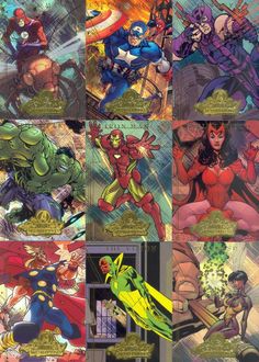Marvel Masterpieces 2007 Complete 90 Card Base Set