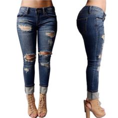 wen-ding-jeans Women Summer Softener Trousers High Waist Mom Boyfriend Style Denim Pants