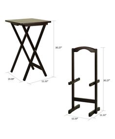 Winsome Wood Single TV Tables Walnut, Set of Four | FL Addition ... Winsome Wood Single TV Tables Walnut, Set of Four | FL Addition ...