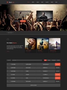 music website templates