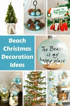 Decorating with Blue and Silver Christmas Ornaments Pottery Barn, Beach Christmas Trees, Beach Christmas Ornaments, Beach Ornaments