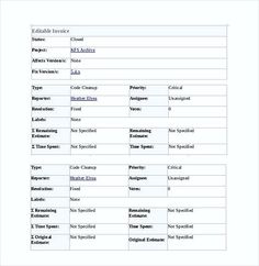 free editable invoice templates