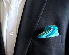 3 x Mens Black Navy /& Sky Blue Pin Dot Handkerchief Pocket Square Hankies