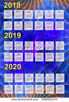 2018 2019 2020 Calendar Printable | Year Calendar - 2018 ... 2018 2019 2020 Calendar Printable | Year Calendar - 2018 ...